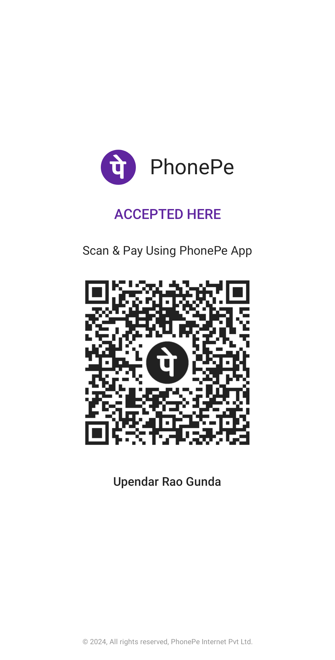 PhonePe QR Code